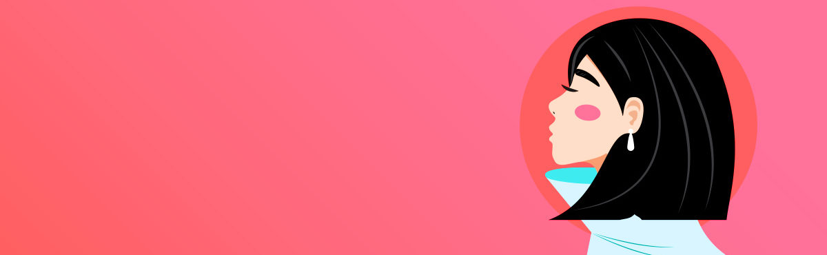 An Asian girl in profile conveying Gen Z effect on wholesale distribution.